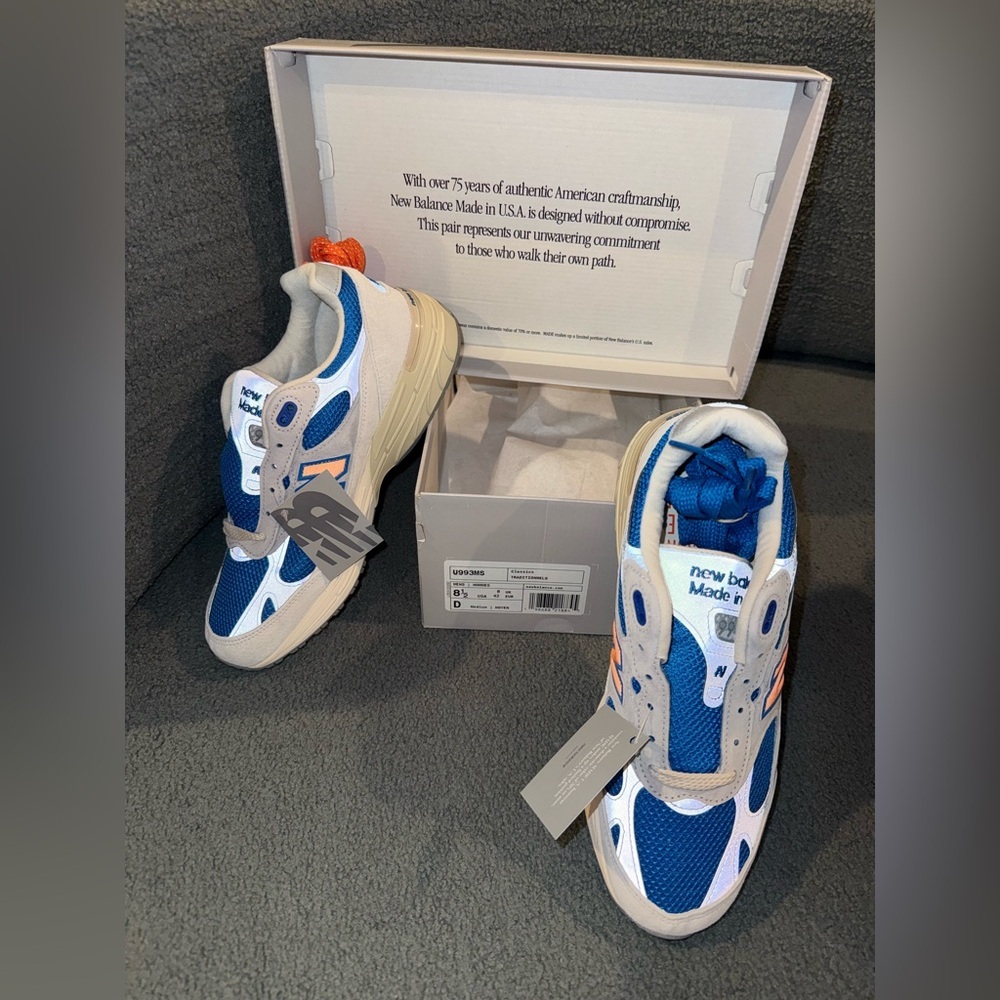 NWT Kith & New Balance for Madison Square Garden Made in USA 993 Size 8.5 - Picture 3 of 9